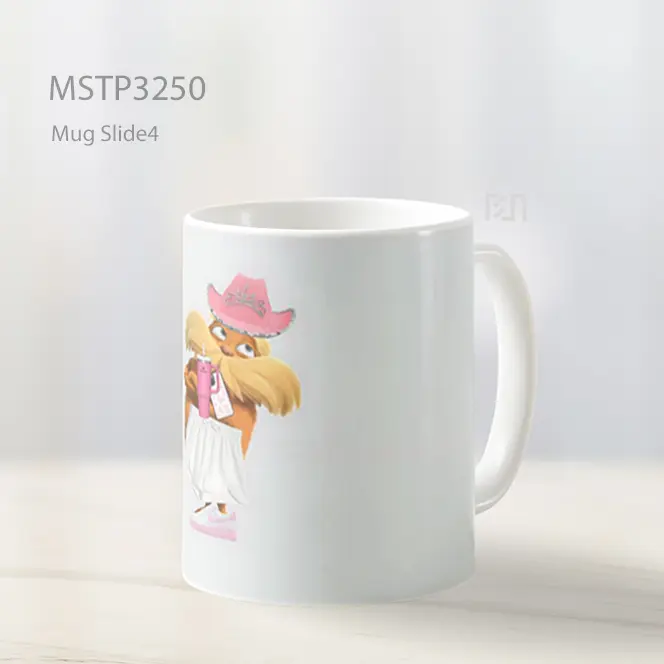 Boneka Gaun Putih Mug MSTP3250