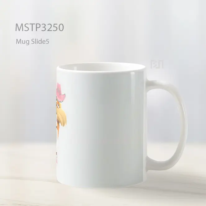 Boneka Gaun Putih Mug MSTP3250 - All-side / Desain