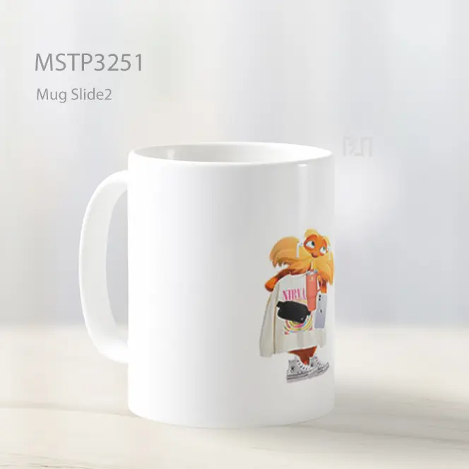 Boneka Lucu Putih Mug MSTP3251 - All-side / Desain