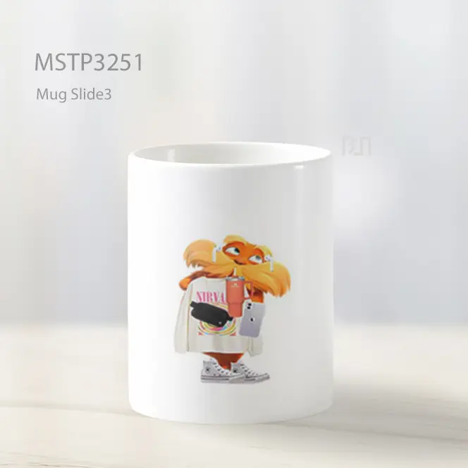 Boneka Lucu Putih Mug MSTP3251 - All-side / Desain