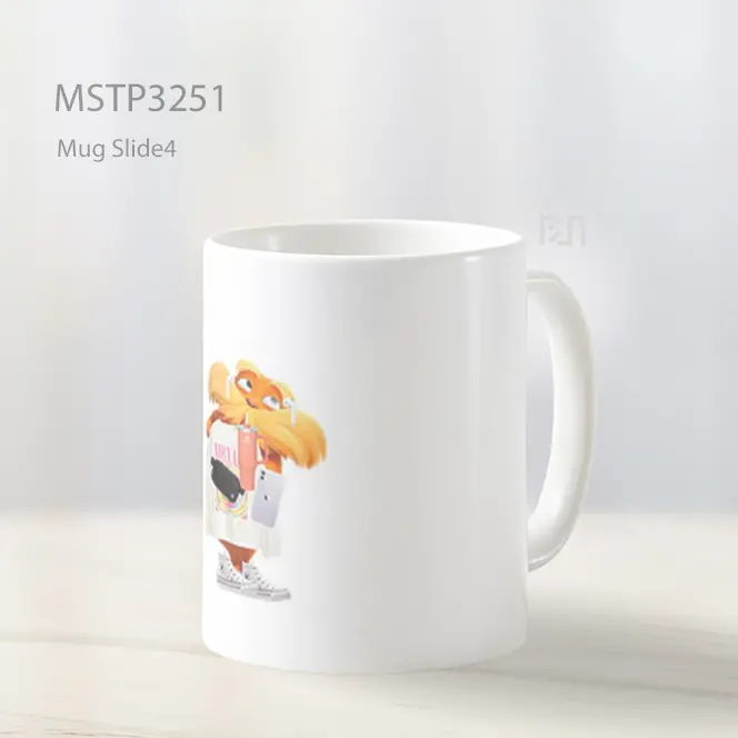 Boneka Lucu Putih Mug MSTP3251
