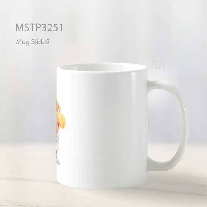 Boneka Lucu Putih Mug MSTP3251 - All-side / Desain