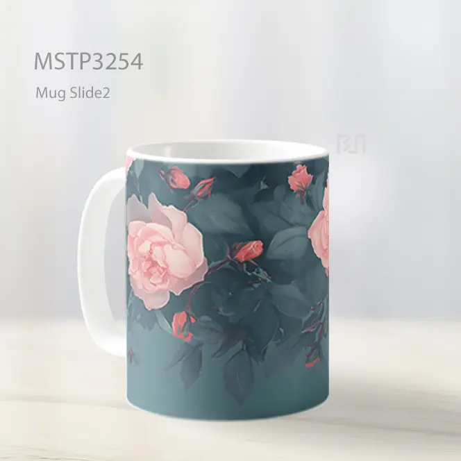 Bunga Mawar Mug MSTP3254 - All-side / Desain