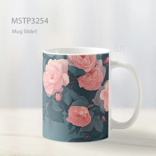 Bunga Mawar Mug MSTP3254 - All-side / Desain