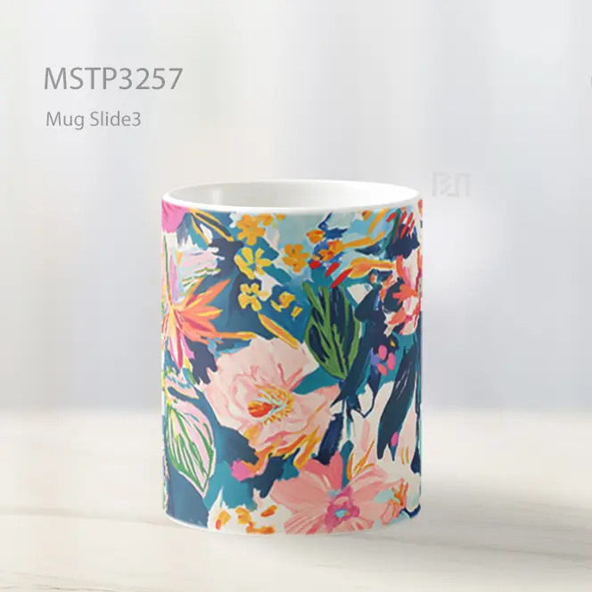 Bunga Tropis Warna Warni Mug MSTP3257 - All-side / Desain