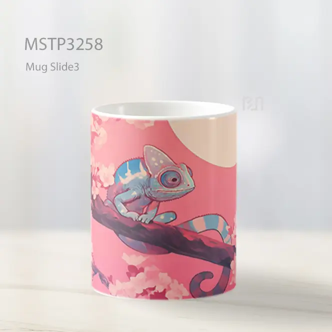 Bunglon Di Sakura Mug MSTP3258 - All-side / Desain