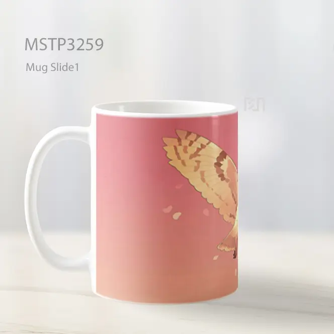 Burung Hantu Di Langit Senja Mug MSTP3259 - All-side / Desain