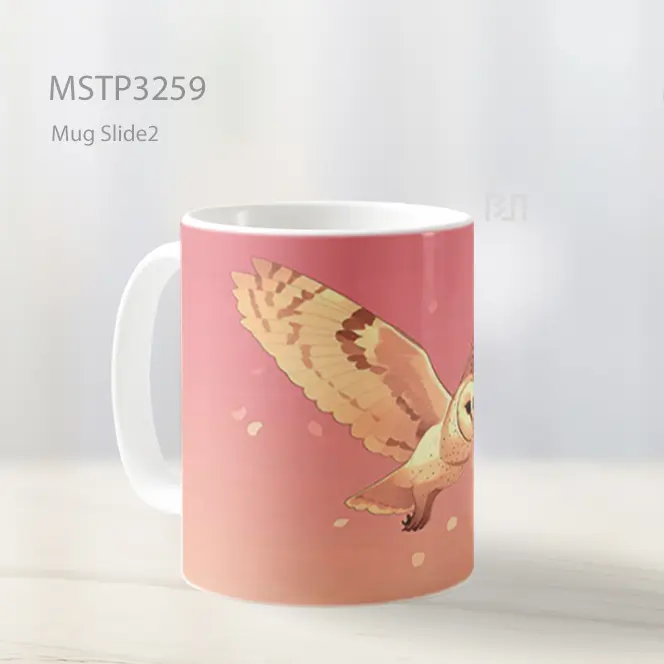 Burung Hantu Di Langit Senja Mug MSTP3259 - All-side / Desain