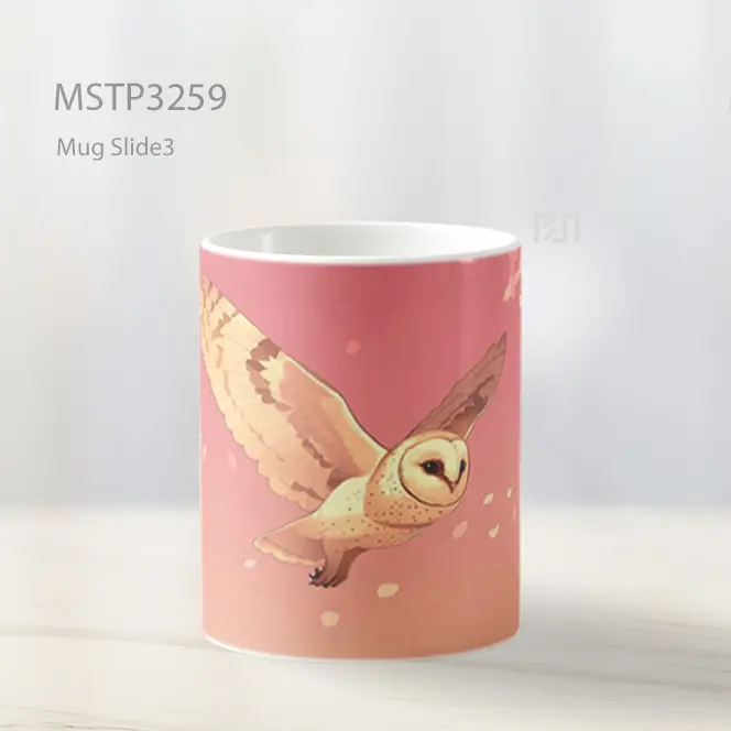 Burung Hantu Di Langit Senja Mug MSTP3259 - All-side / Desain
