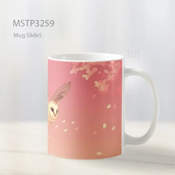 Burung Hantu Di Langit Senja Mug MSTP3259 - All-side / Desain