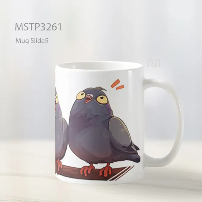 Burung Merpati Trio Mug MSTP3261 - All-side / Desain