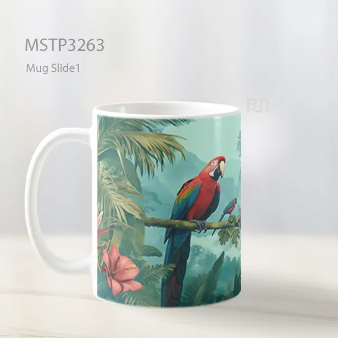 Burung Nuri Warna Warni Mug MSTP3263 - All-side / Desain