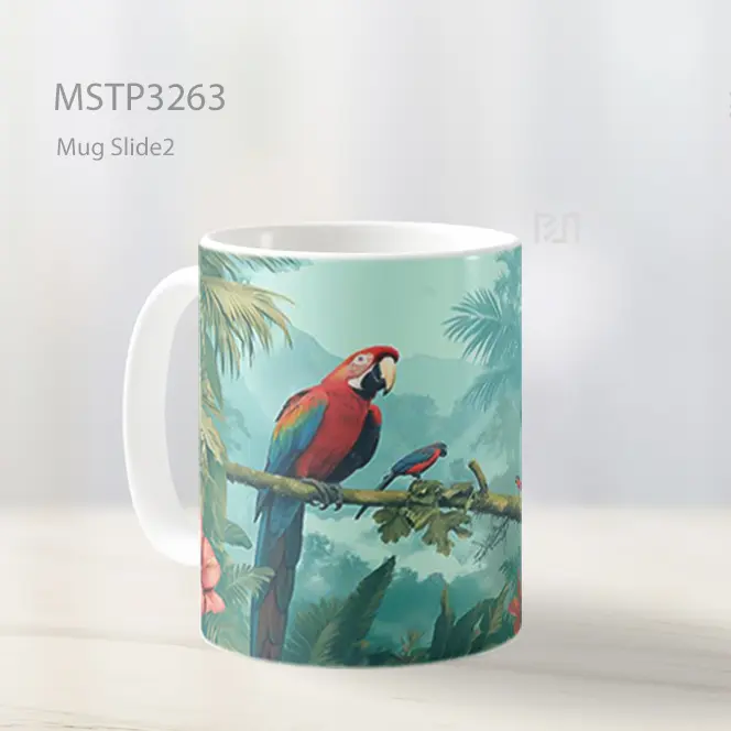 Burung Nuri Warna Warni Mug MSTP3263 - All-side / Desain