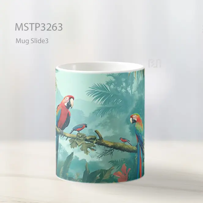 Burung Nuri Warna Warni Mug MSTP3263 - All-side / Desain