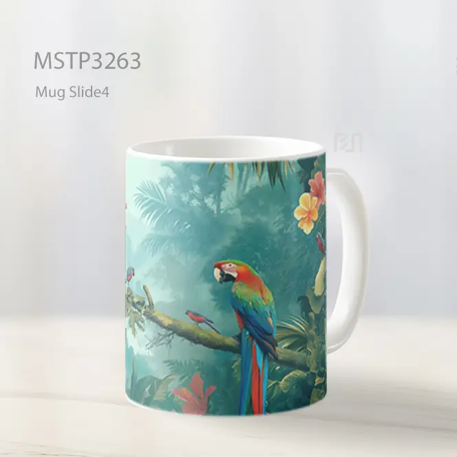 Burung Nuri Warna Warni Mug MSTP3263