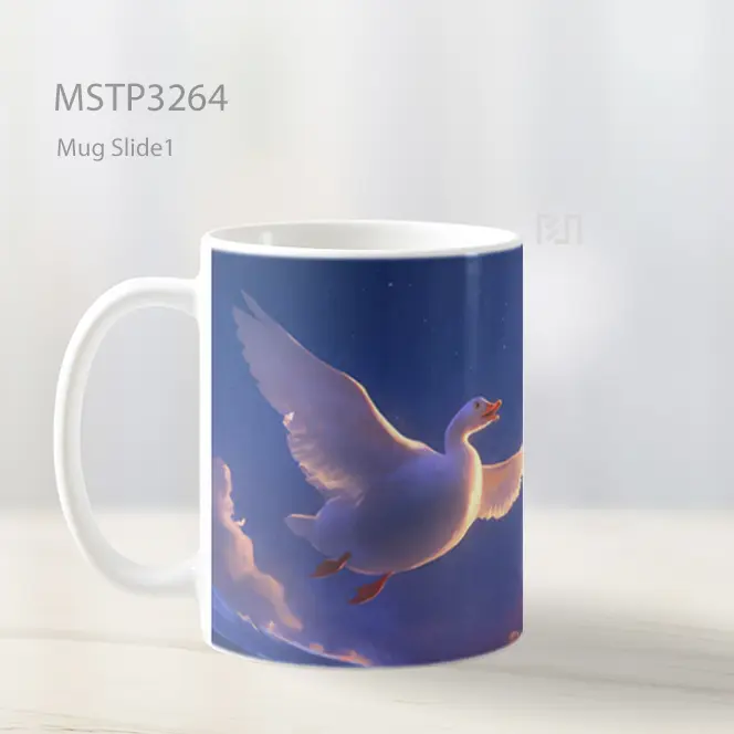 Burung Terbang Bebas Mug MSTP3264 - All-side / Desain