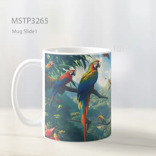 Burung Tropis Mug MSTP3265 - All-side / Desain