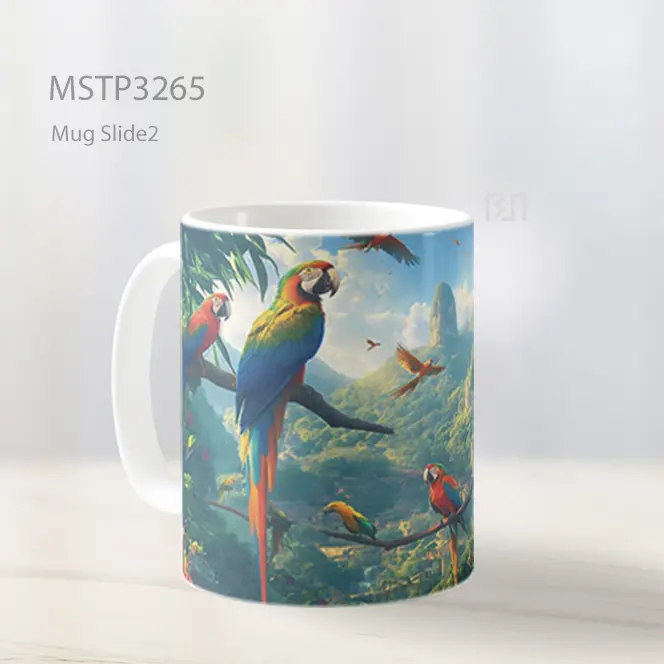 Burung Tropis Mug MSTP3265 - All-side / Desain
