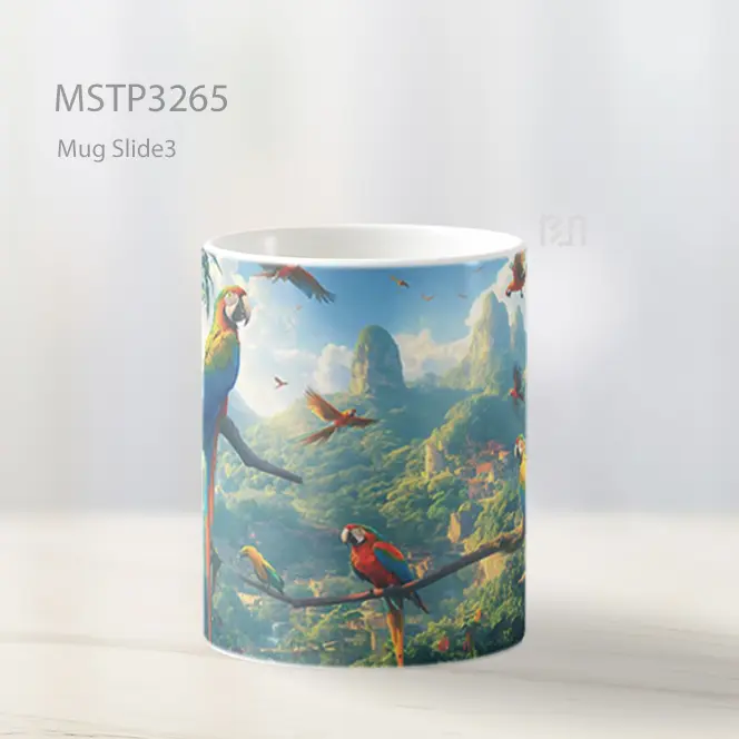 Burung Tropis Mug MSTP3265 - All-side / Desain