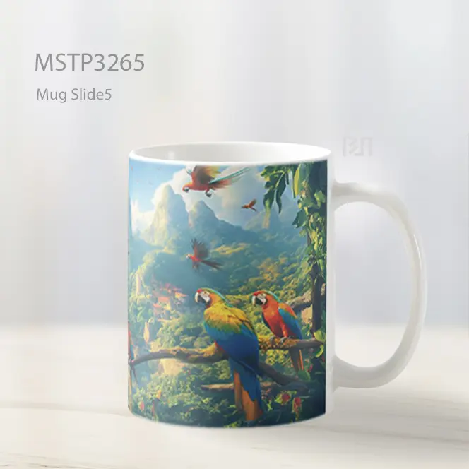 Burung Tropis Mug MSTP3265 - All-side / Desain