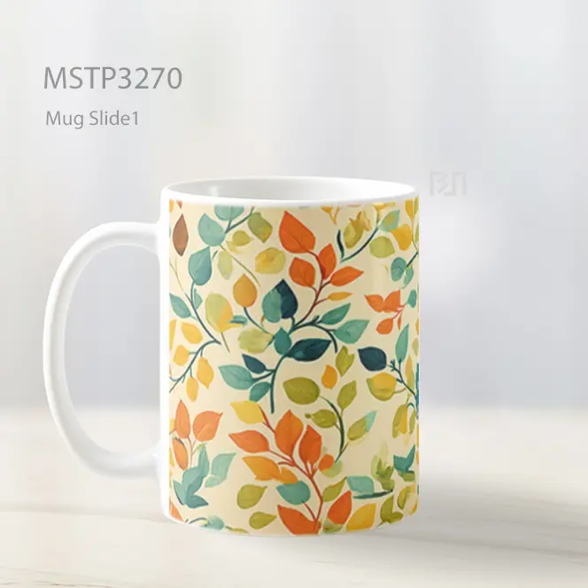 Daun Kuning Hijau Mug MSTP3270 - All-side / Desain