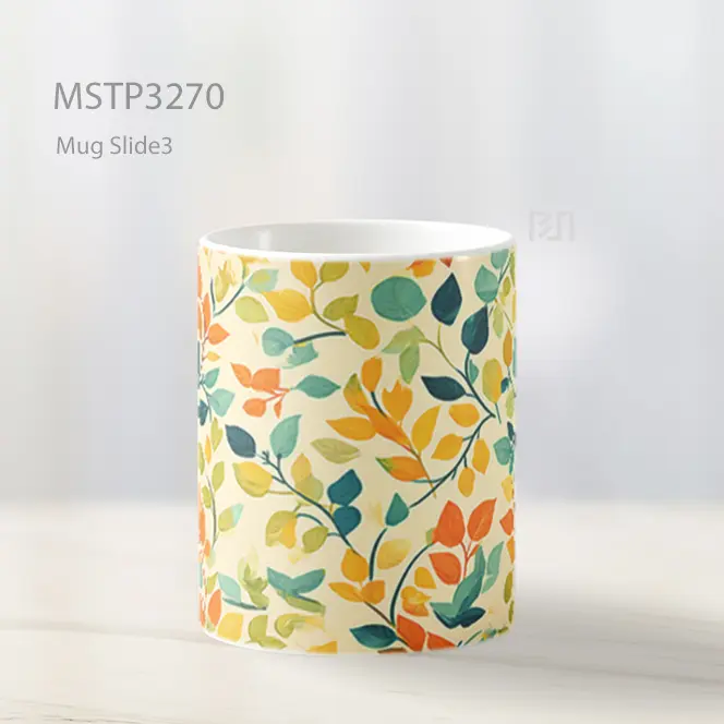 Daun Kuning Hijau Mug MSTP3270 - All-side / Desain