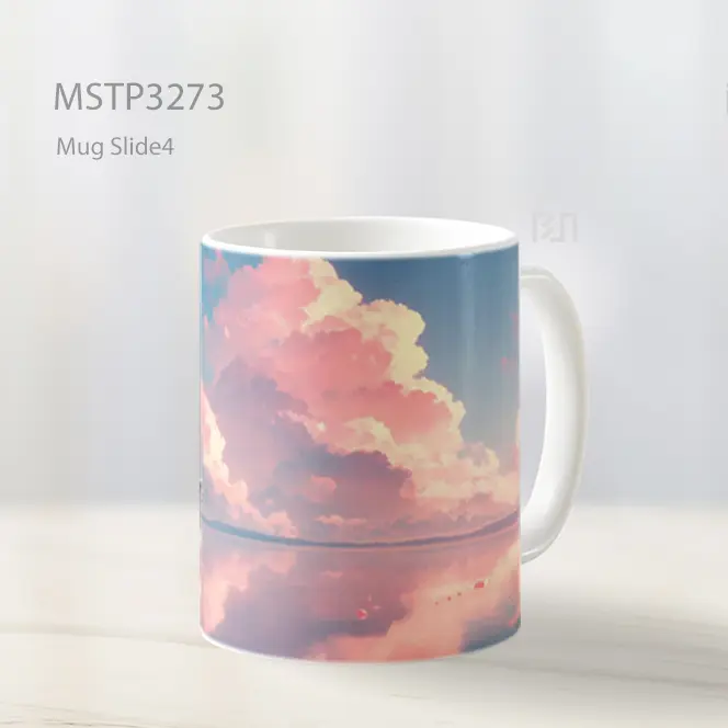 Dua Angsa Dalam Cahaya Senja Mug MSTP3273