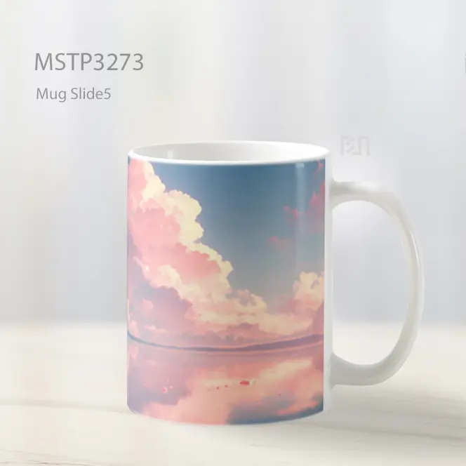 Dua Angsa Dalam Cahaya Senja Mug MSTP3273 - All-side / Desain