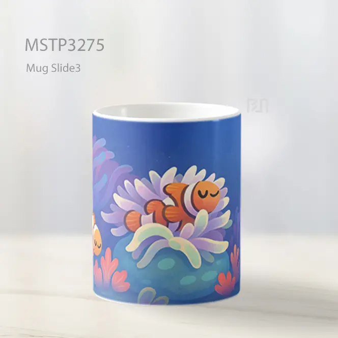 Dunia Laut Fantasi Mug MSTP3275 - All-side / Desain