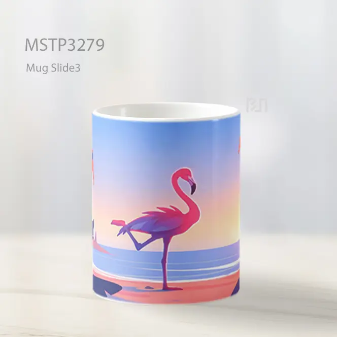 Flamingo Di Pantai Senja Mug MSTP3279 - All-side / Desain