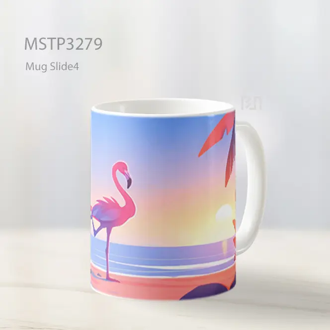 Flamingo Di Pantai Senja Mug MSTP3279