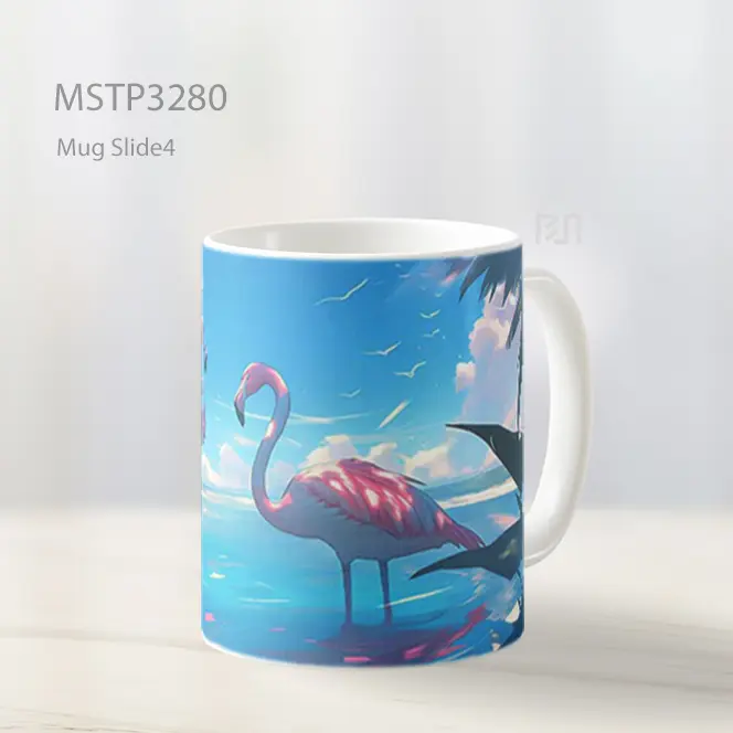 Flamingo Di Pantai Mug MSTP3280