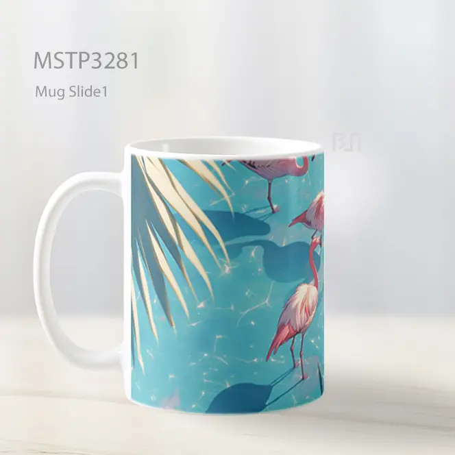 Flamingo Di Tepi Air Mug MSTP3281 - All-side / Desain