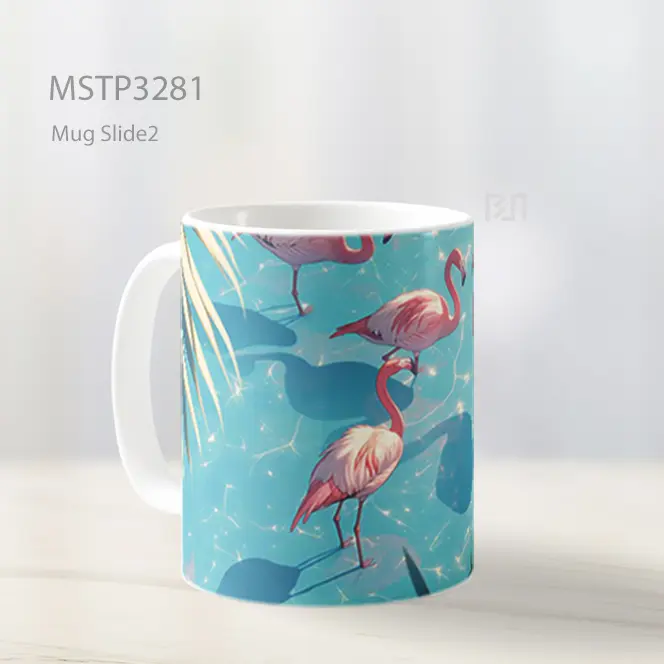 Flamingo Di Tepi Air Mug MSTP3281 - All-side / Desain