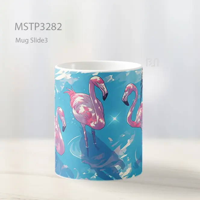 Flamingo Malam Tropis Mug MSTP3282 - All-side / Desain