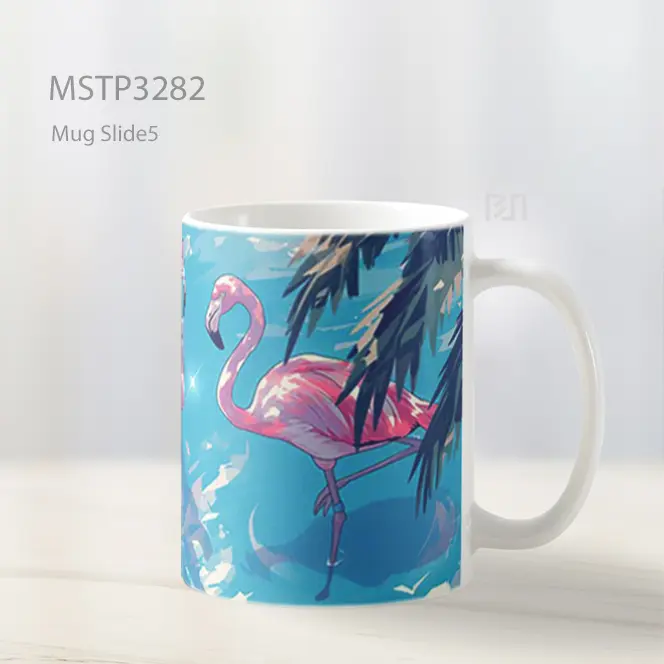 Flamingo Malam Tropis Mug MSTP3282 - All-side / Desain
