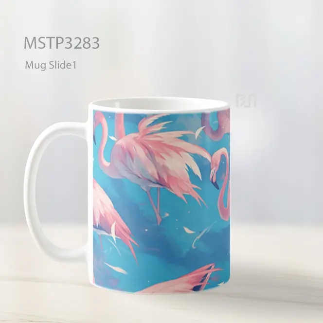 Flamingo Tropis Ceria Mug MSTP3283 - All-side / Desain