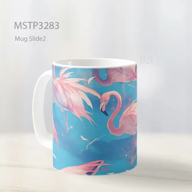 Flamingo Tropis Ceria Mug MSTP3283 - All-side / Desain