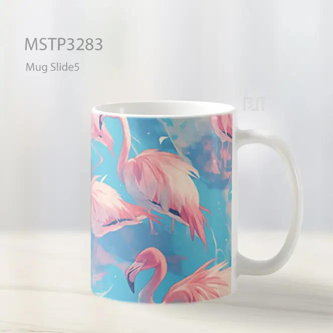 Flamingo Tropis Ceria Mug MSTP3283 - All-side / Desain