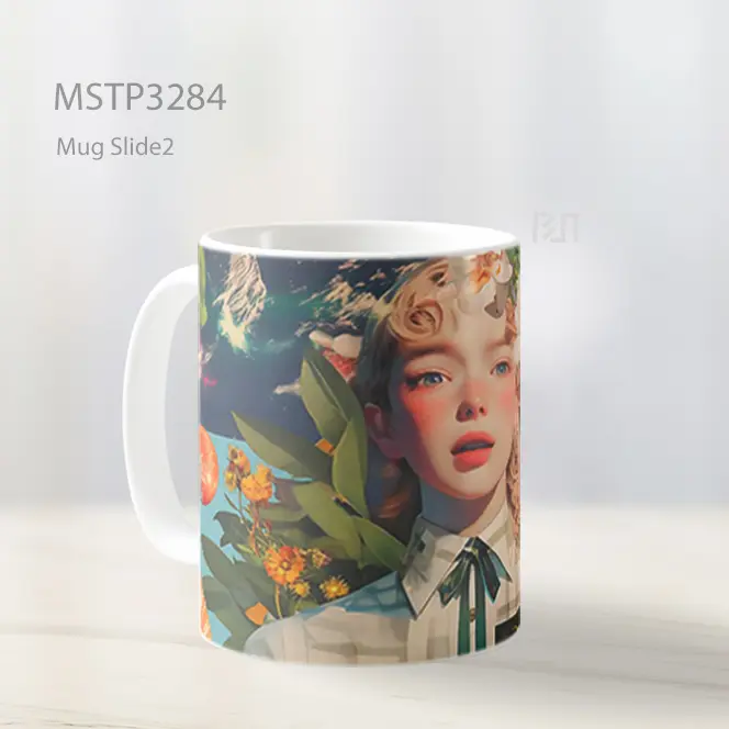 Gadis Bunga Fantasi Mug MSTP3284 - All-side / Desain