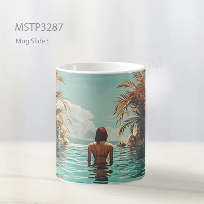 Gadis Di Tepi Kolam Mug MSTP3287 - All-side / Desain
