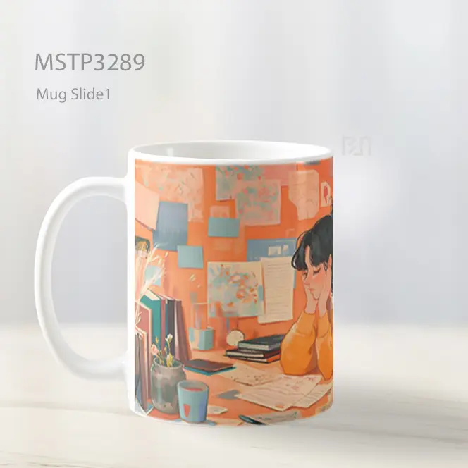 Gadis Merenung Mug MSTP3289 - All-side / Desain