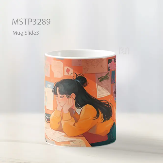 Gadis Merenung Mug MSTP3289 - All-side / Desain