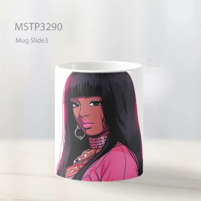 Gadis Rambut Hitam Ilustrasi Mug MSTP3290 - All-side / Desain