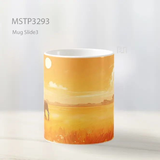 Gajah Di Padang Savana Mug MSTP3293 - All-side / Desain