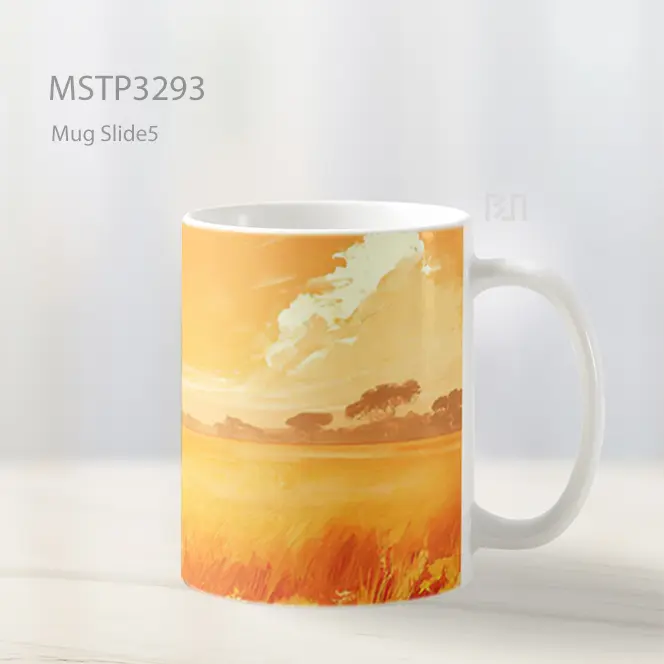 Gajah Di Padang Savana Mug MSTP3293 - All-side / Desain
