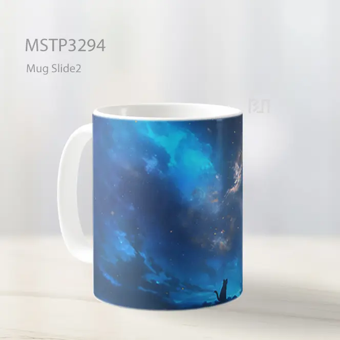 Galaksi Biru Mug MSTP3294 - All-side / Desain