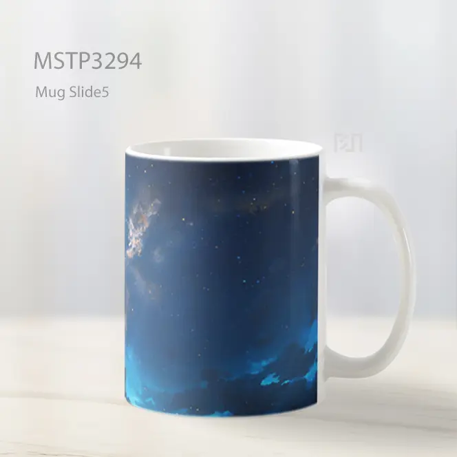 Galaksi Biru Mug MSTP3294 - All-side / Desain