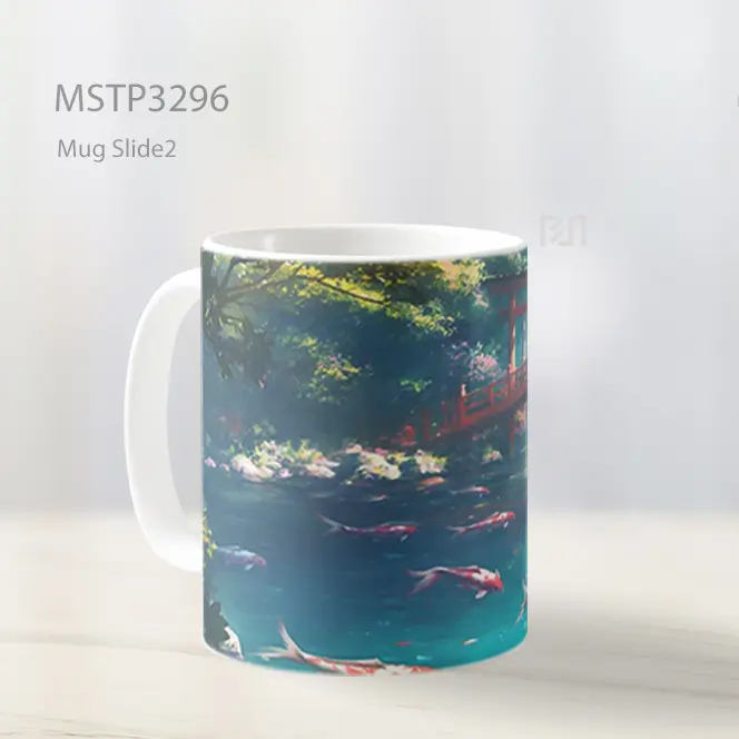 Gerbang Jepang Di Danau Mug MSTP3296 - All-side / Desain