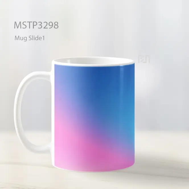 Gradasi Biru Pink Mug MSTP3298 - All-side / Desain